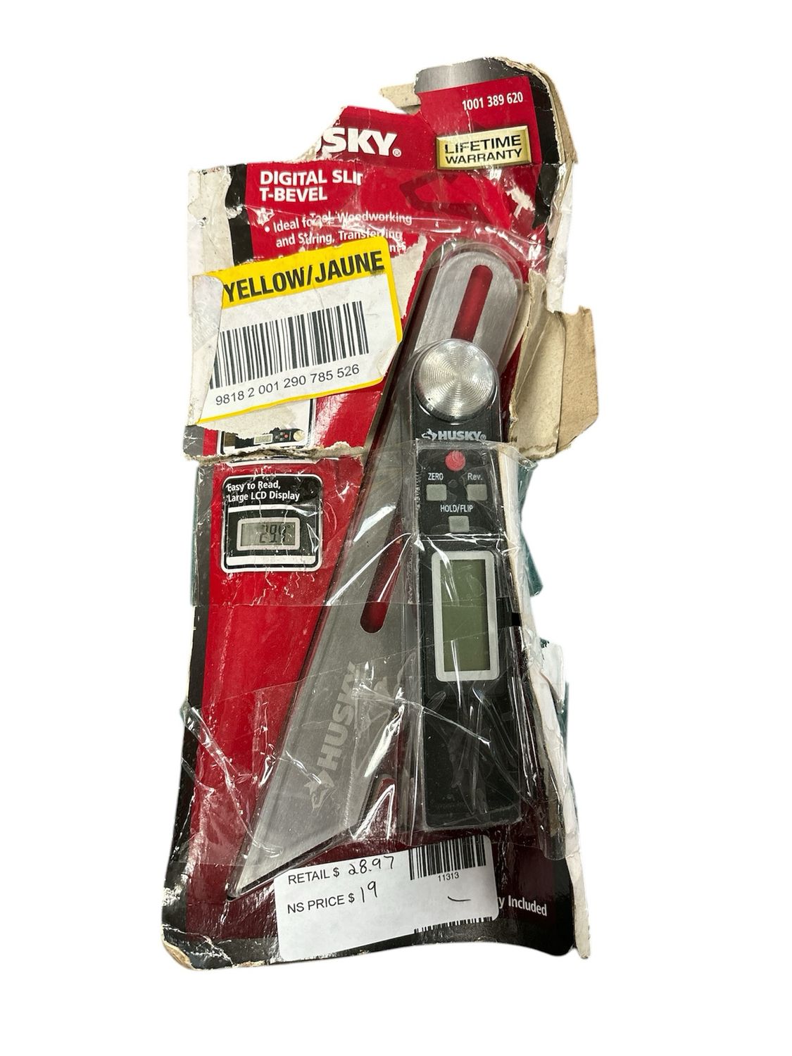 Husky Digital Sliding T-Bevel/Angle Finder 828H