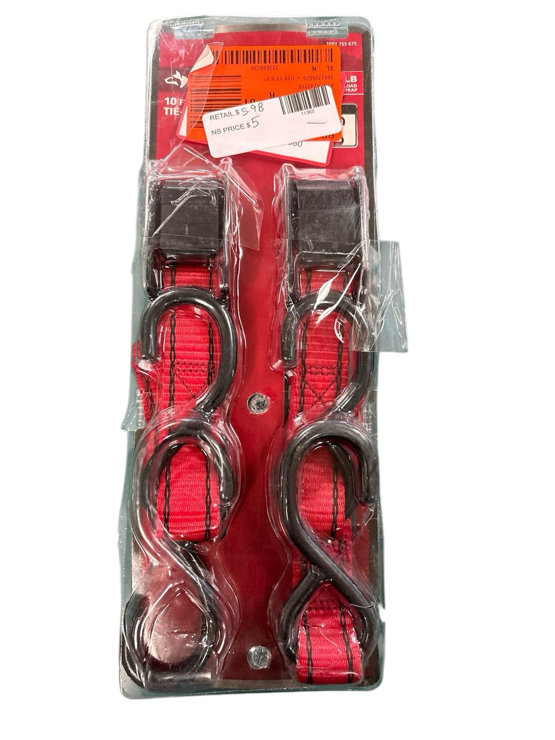 Husky 10 ft. x 1 in. Cam Buckle Tie- Downs 2-Pack FH0904