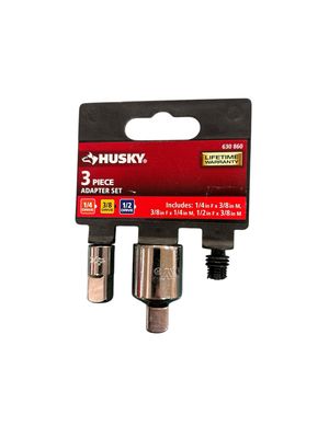 Husky 1/4 and 3/8 in. Drive Adapter Set (3-Piece) HADPTR3PC