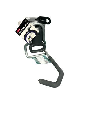 Rubbermaid Fasttrack Garage Vertical Single Bike Hook, Wall Mounted Storage and Organization System for Home/Garage 1784463