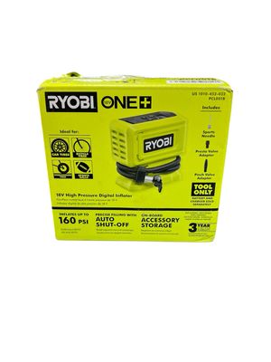 RYOBI ONE+ 18V Cordless High Pressure Inflator (Tool Only) PCL001B New