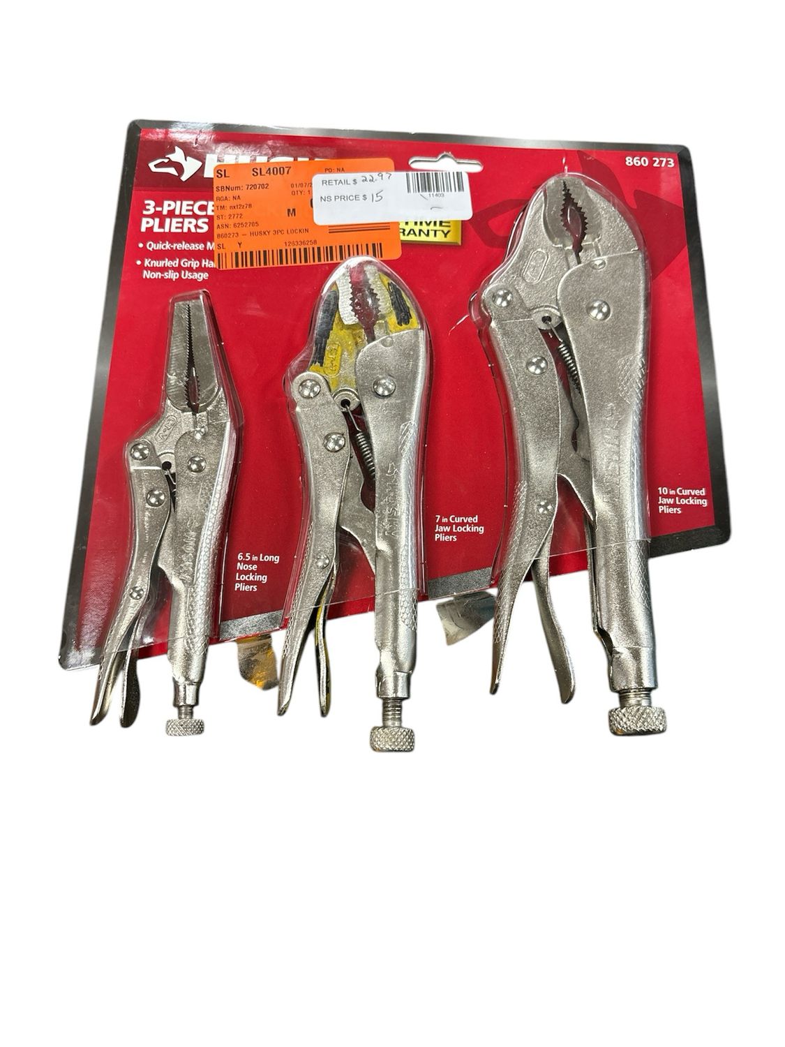 Husky Locking Pliers Set (3-Piece) 99454