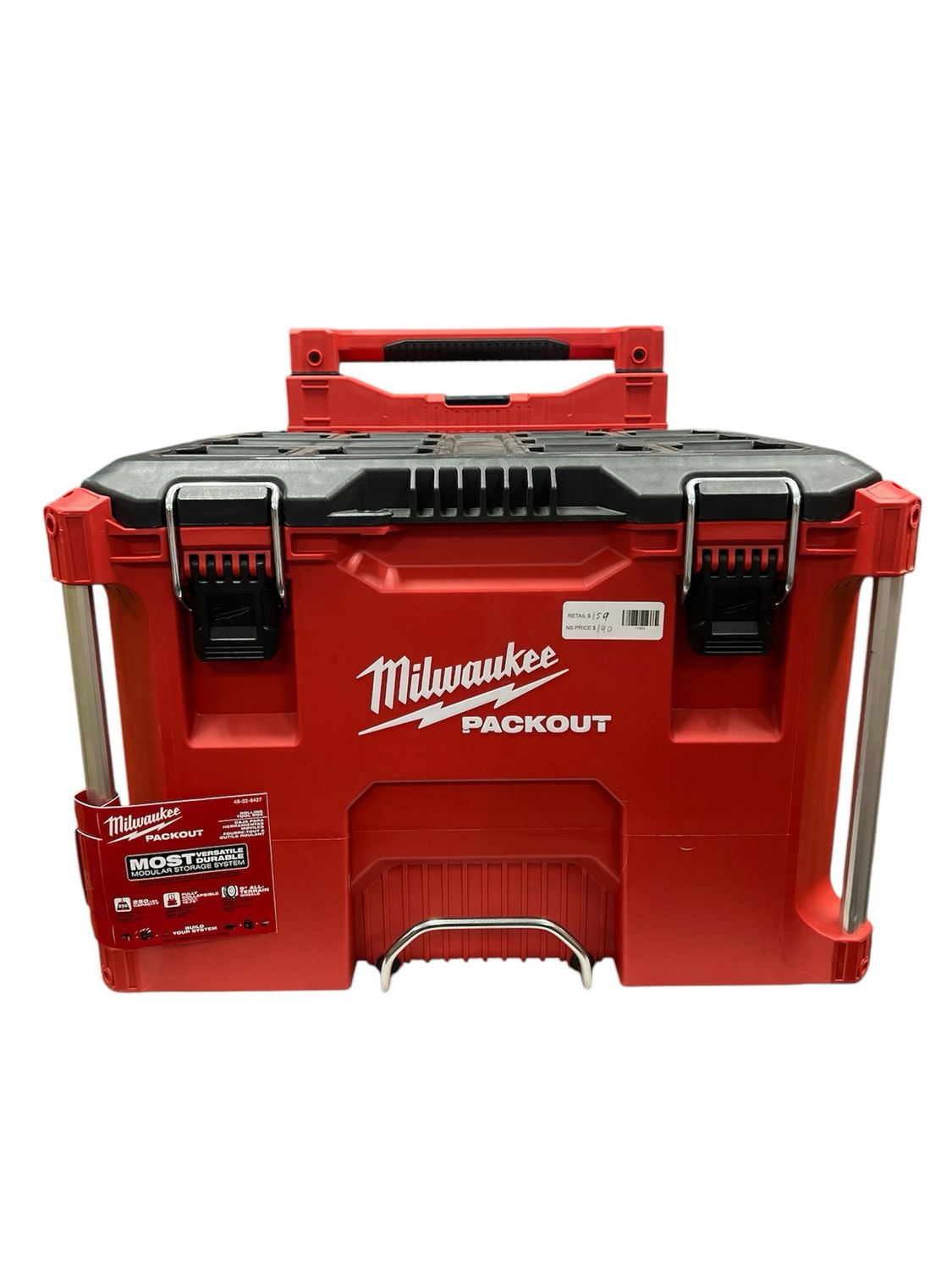 Milwaukee PACKOUT 22 in. Rolling Modular Tool Box Low Profile Handle 48-22-8427 New