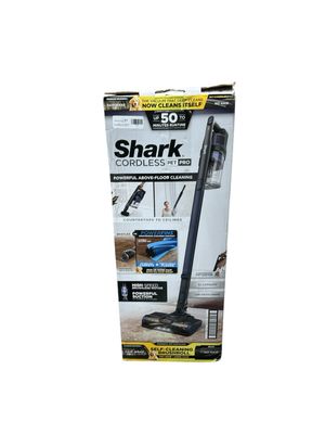 Shark Pet Pro Bagless Cordless Washable Filter Stick Vacuum for Multisurface, Carpet &amp; Hardwood/Wood Laminate Surfaces in Blue IZ142HD Used