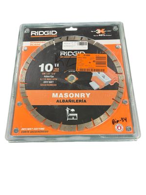 RIDGID 10 in. Masonry Cutting Segmented Rim Diamond Saw Blade 25-SG10IP