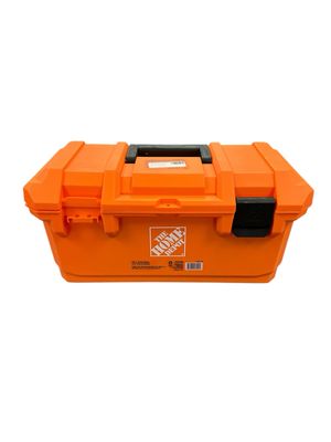 Home Depot 19 in. Plastic Portable Tool Box with Removable Tool Tray SUMEX TB01