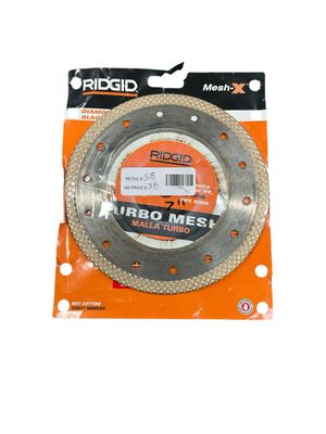 RIDGID 7 in. Turbo Mesh Rim Diamond Blade HD-CM70P
