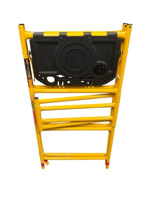 MetalTech Jobsite Series Baker 4.1 ft. L x 3.8 ft. H x 1.8 ft. D Mini Scaffold Platform with Wheels, Tool Shelf, 500 lbs. Capacity I-IMCNAT