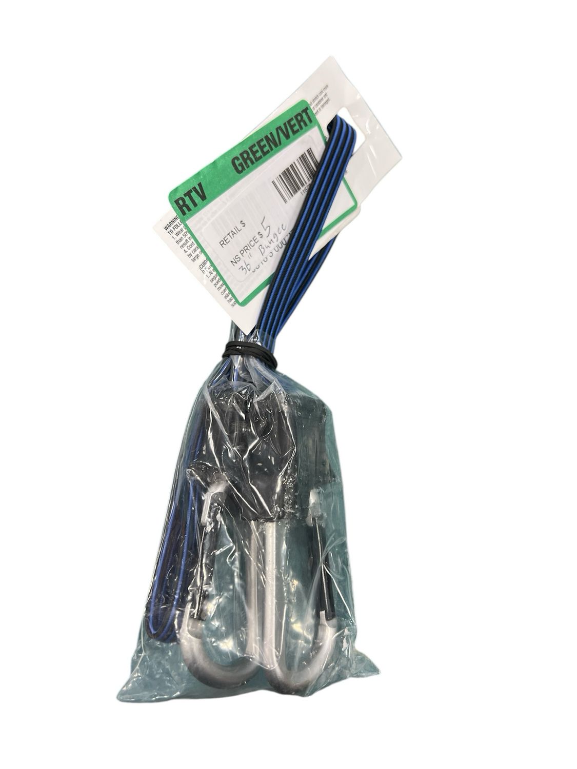 HDX 36 in. Flat Bungee with Carabiner 56153