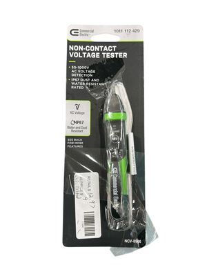 Commercial Electric 50-Volt to 1000-Volt AC Non-Contact Voltage Tester Pen NCV-8906 .
