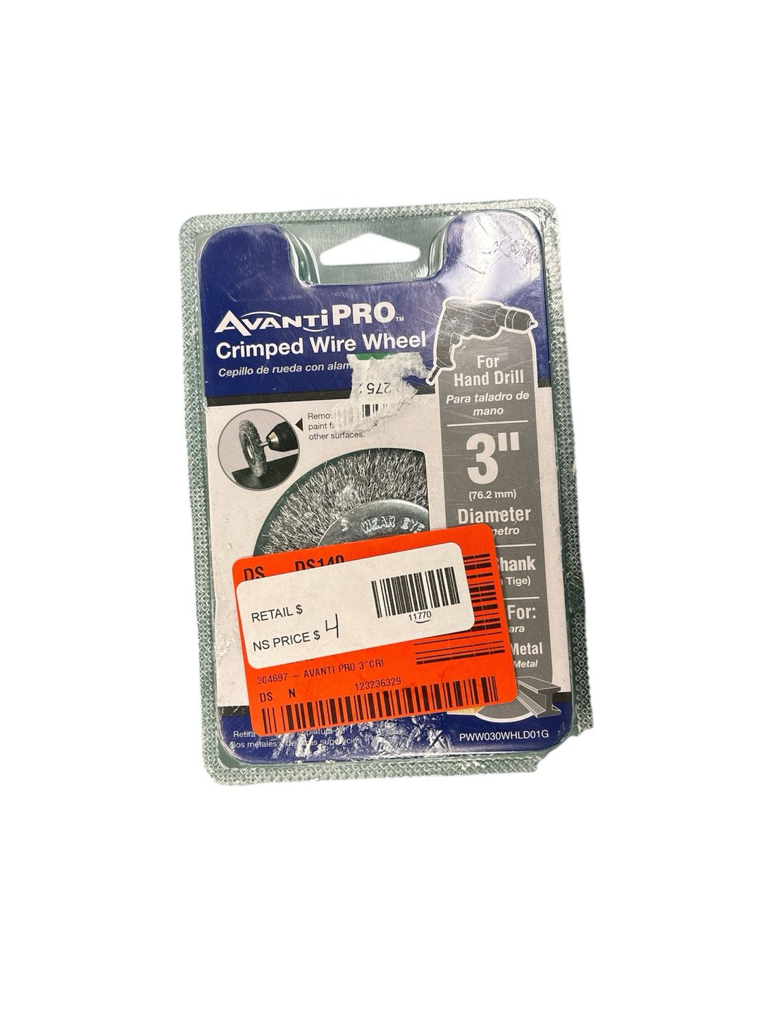 Avanti Pro 3 in. Crimped Wire Wheel PWW030WHLD01G