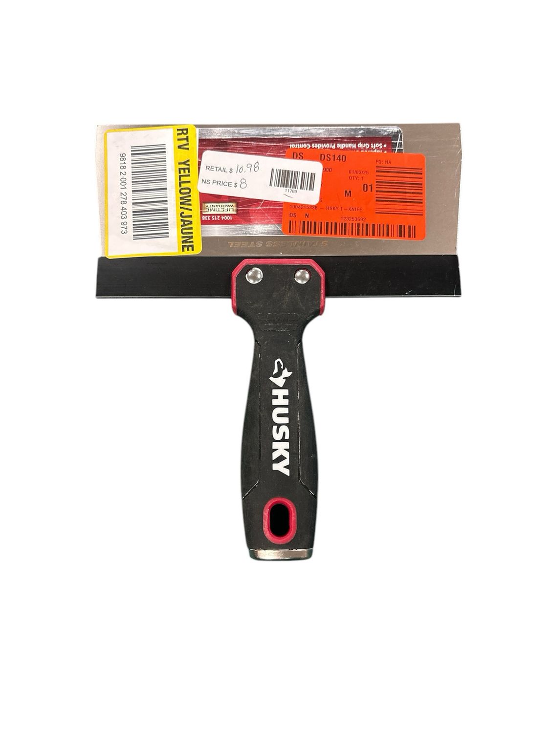 Husky T-Knife 8 in. SS SFGRP 70205