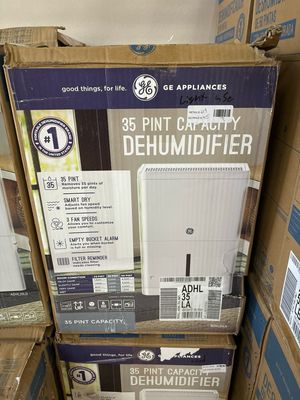 GE 35 pt. Dehumidifier with Smart Dry for Bedroom, Basement or Very Damp Rooms up to 3000 sq. ft. in White, ENERGY STAR ADHL35LA .