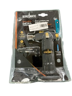 Bernzomatic Butane Detail Torch with Soldering Tip, Trigger Ignition and Flame Lock ST2200T