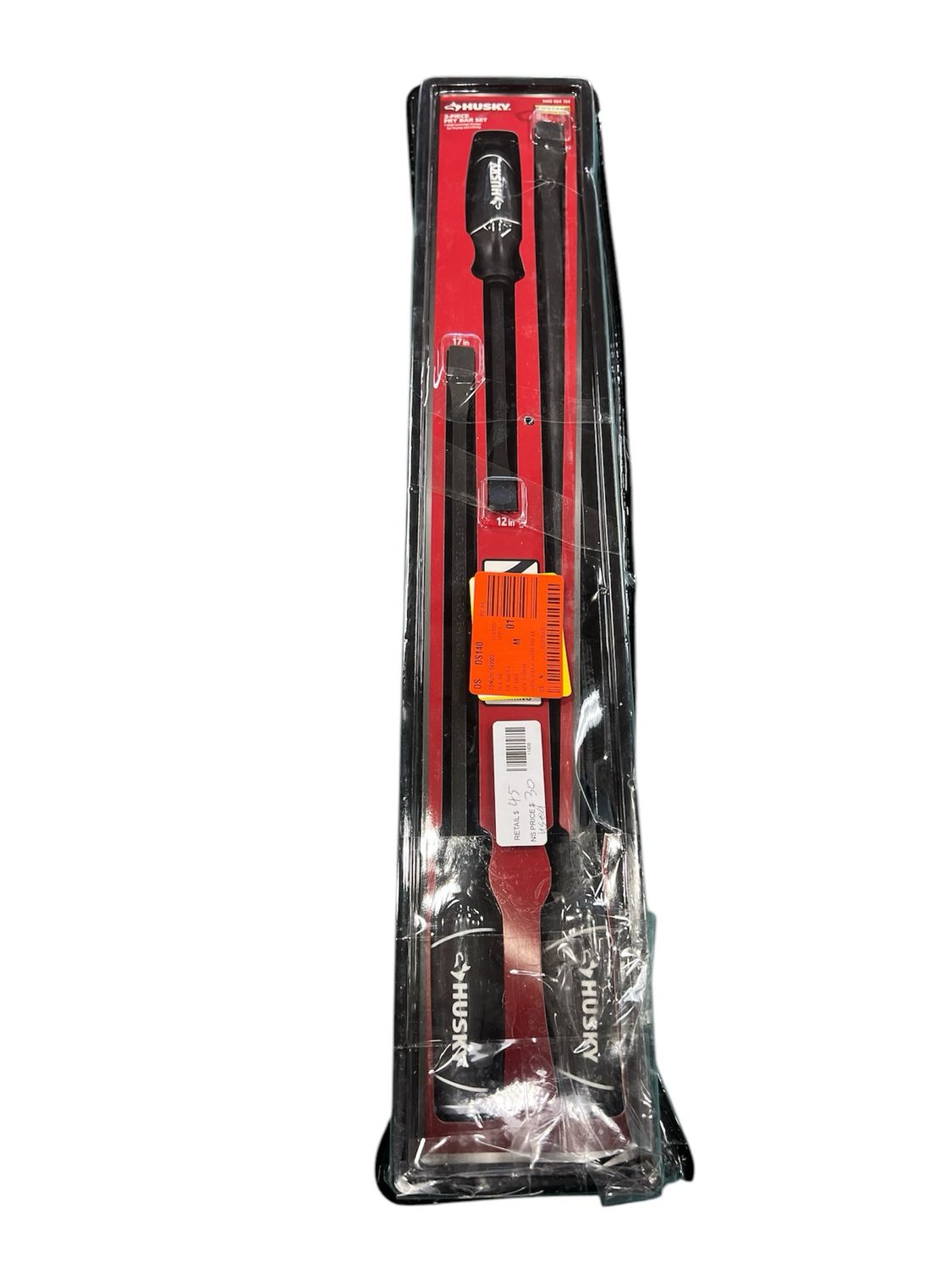 Husky Pry Bar Set (3-Piece) H3PCPRYSET Used