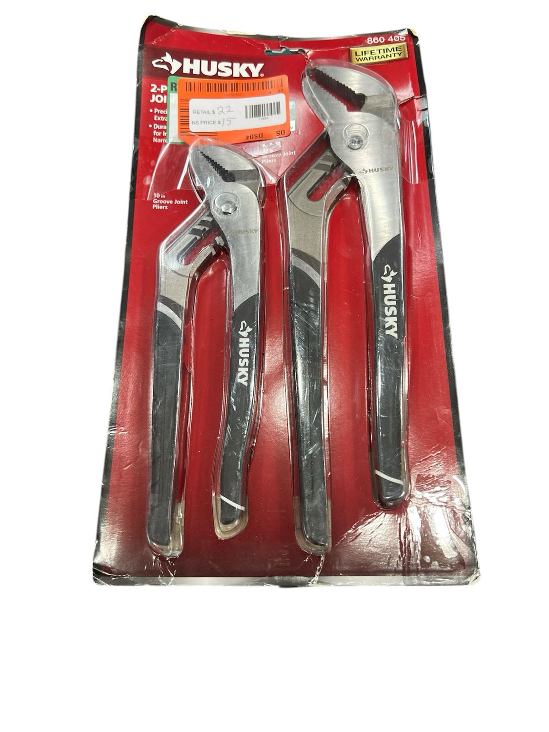 Husky 2-Piece Groove Joint Pliers Set 91233 New