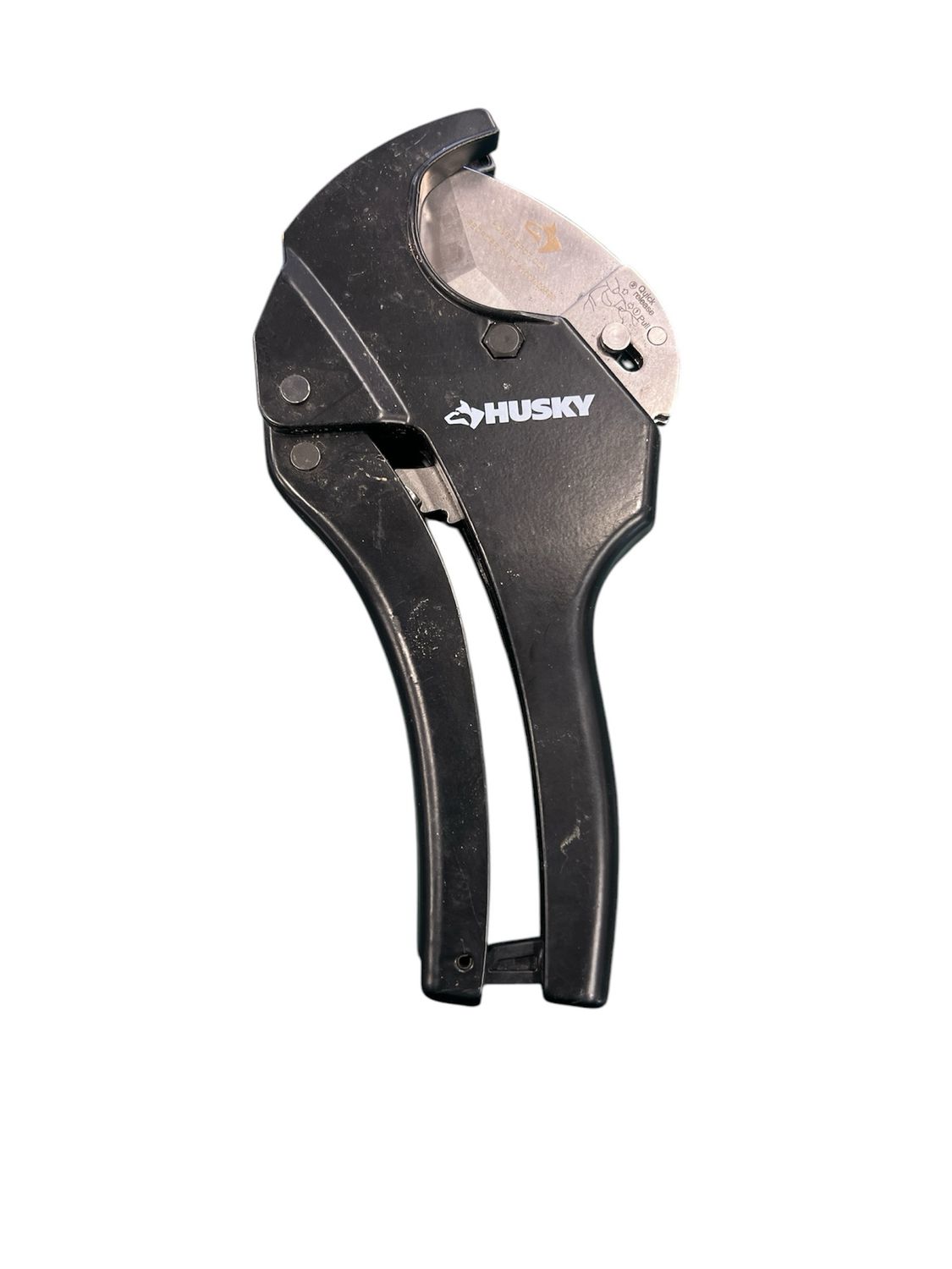 Husky 1-1/4 in. Ratcheting PVC Cutter 16PL0101-1 .