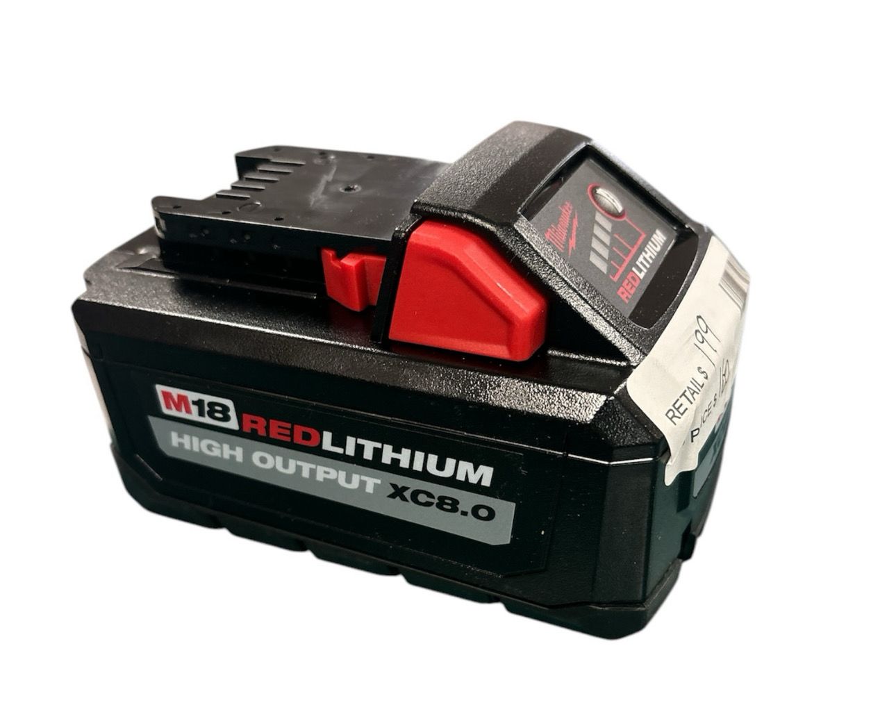 Milwaukee M18 18-Volt Lithium-Ion HIGH OUTPUT XC 8.0 Ah Battery 48-11-1880  .