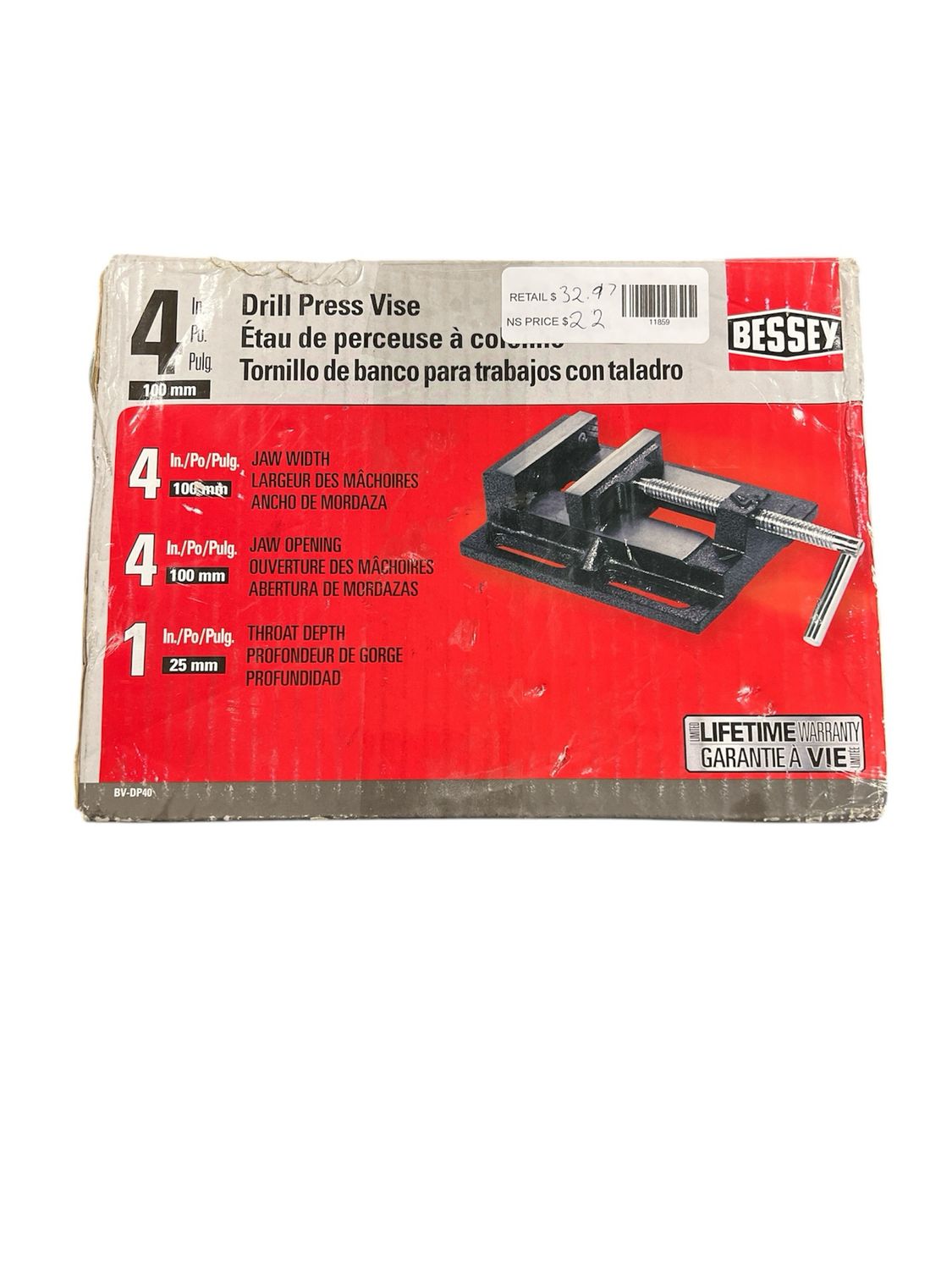 BESSEY Drill Hand Tool Press Vise BV-DP40 Appears New