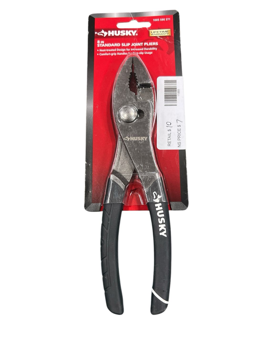 Husky 8 in. Standard Slip Joint Pliers New
