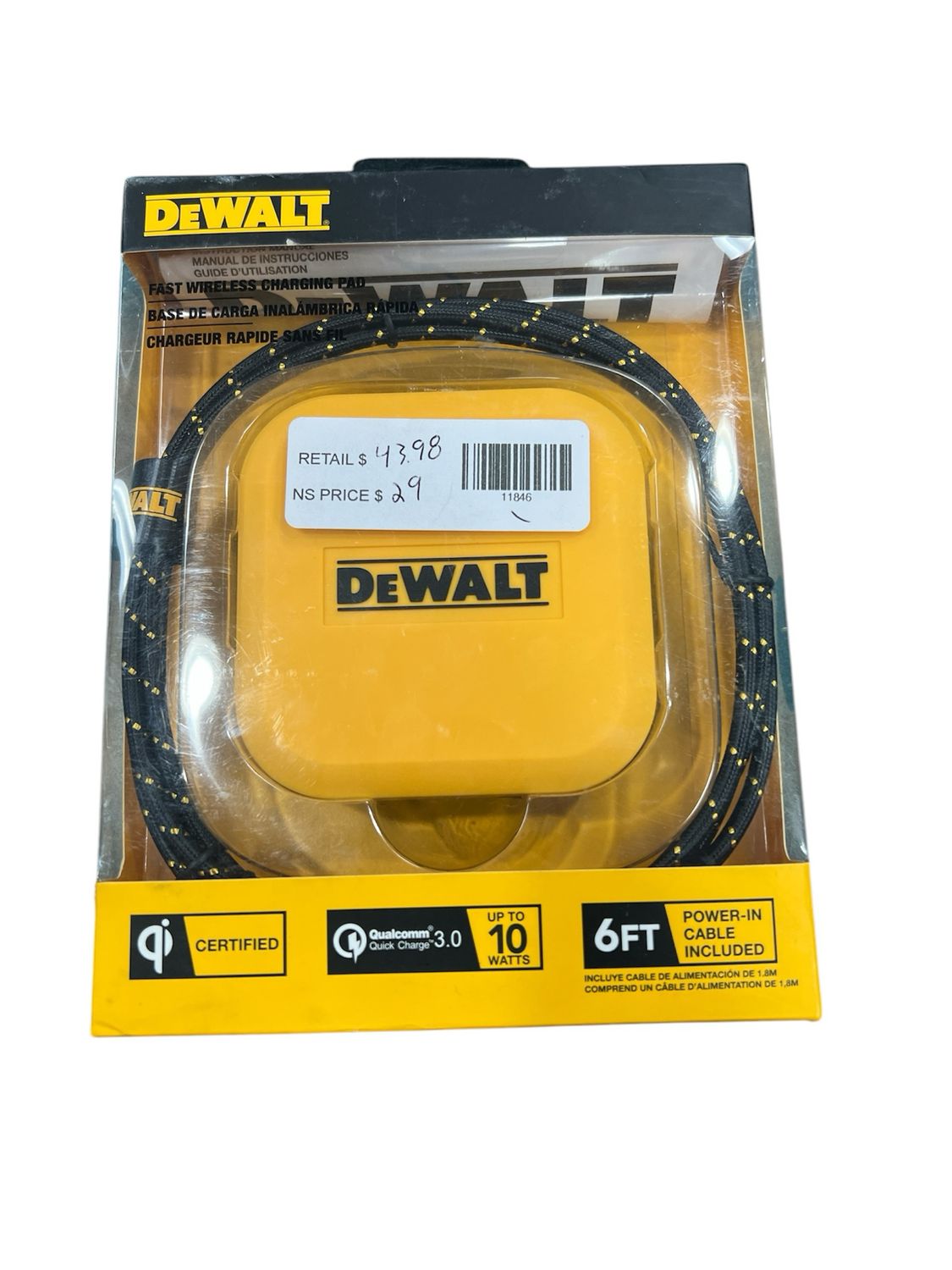DEWALT Fast Wireless Charging Pad 141 0476 DW2