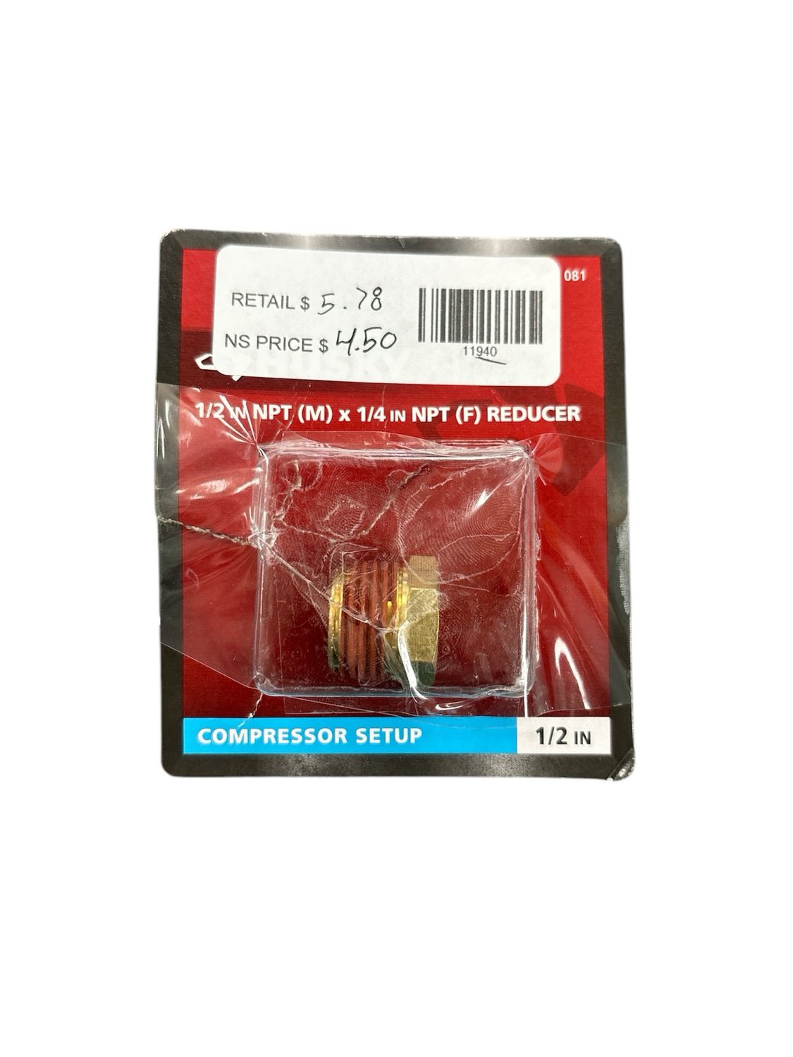 Husky 1/2 in. Male x 1/4 in. Female NPT Coupler HDA30300AV