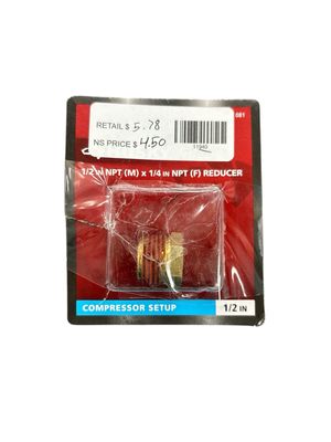 Husky 1/2 in. Male x 1/4 in. Female NPT Coupler HDA30300AV