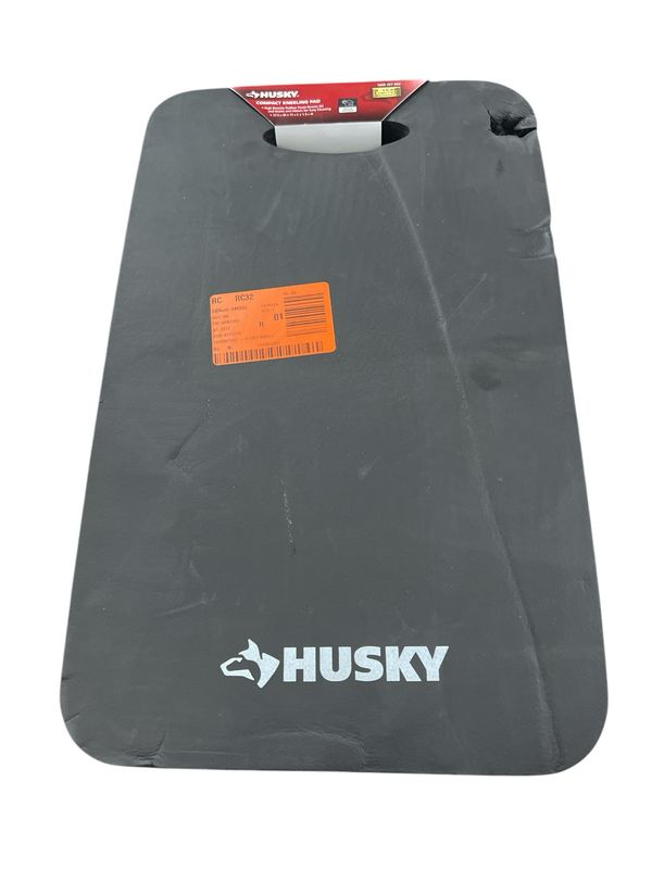 Husky Kneeling Pad Large Soft Foam - Indoor/Outdoor Durable Water Resistant Black