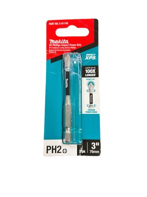 Makita IMPACT XPS #2 Phillips 3 in. Power Bit (2-Pack) E-01149 New Missing One