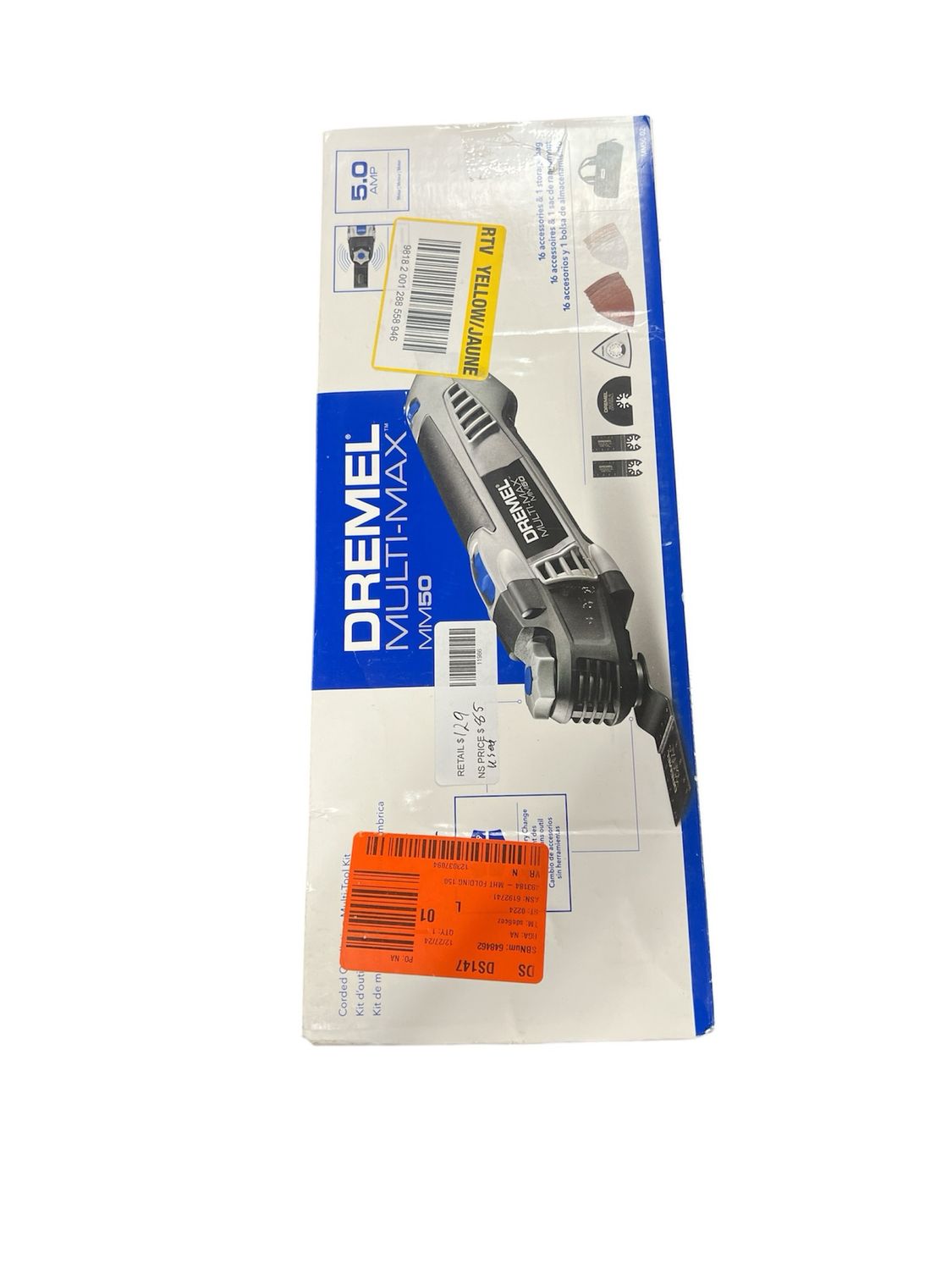 Dremel Multi-Max MM50 5 Amp Variable Speed Corded Oscillating Multi-Tool Kit with 16 Accessories and Storage Bag MM50-02 Used