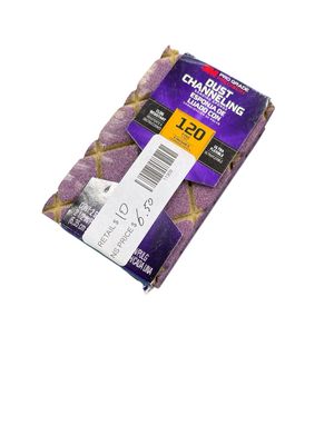 3M Dust Channeling 120 Grit Sanding Sponge 2 Like New