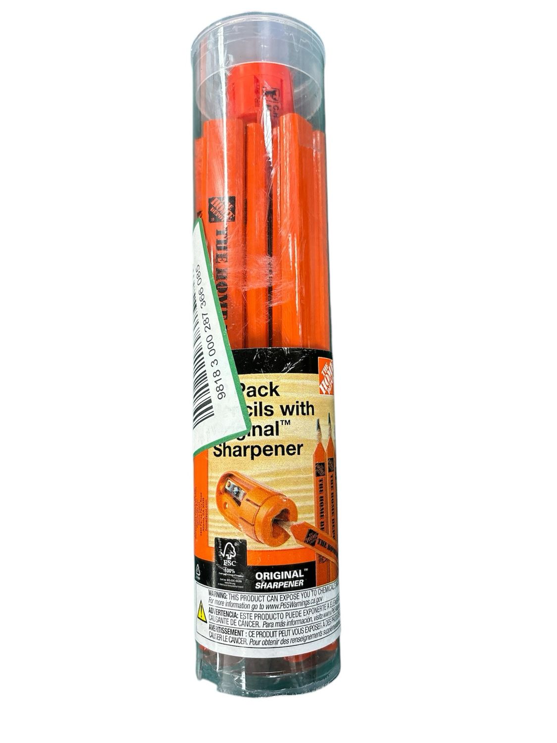 The Home Depot Carpenter Pencils with Original Sharpener (10-Pack) 10217 New .