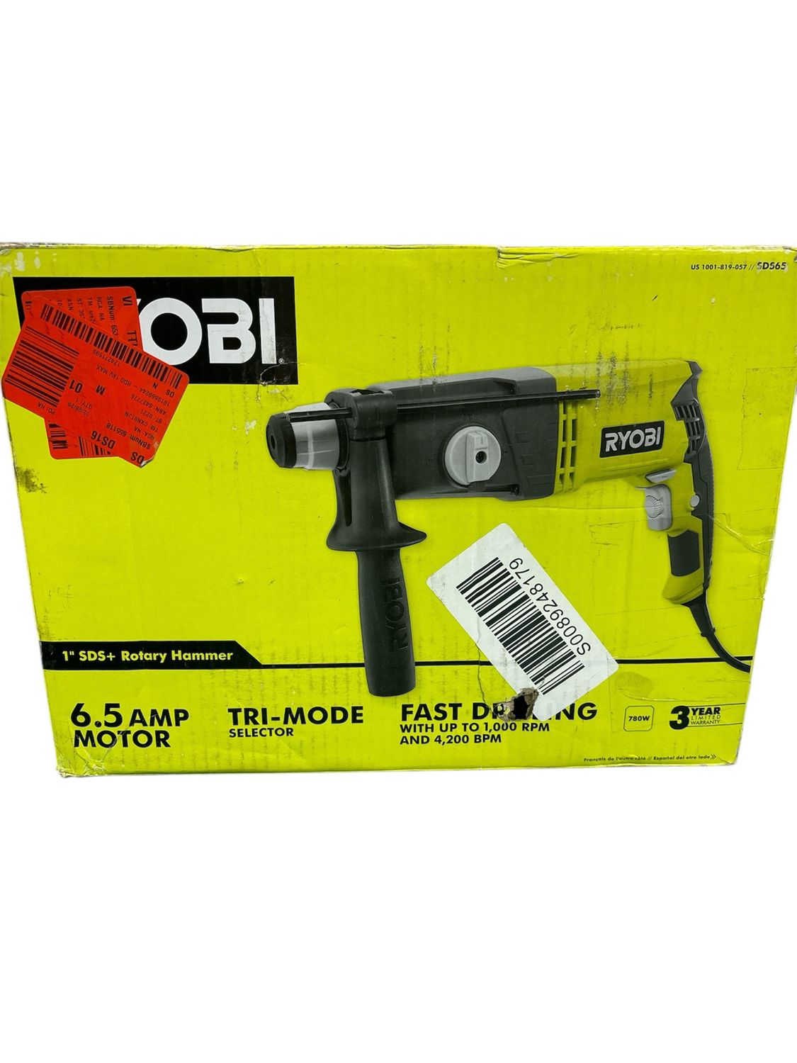 RYOBI SDS Rotary Hammer Drill SDS65