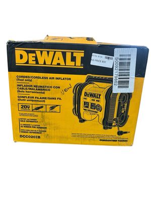 DEWALT 20V MAX Cordless Electric Portable Inflator (Tool Only) DCC020IB New