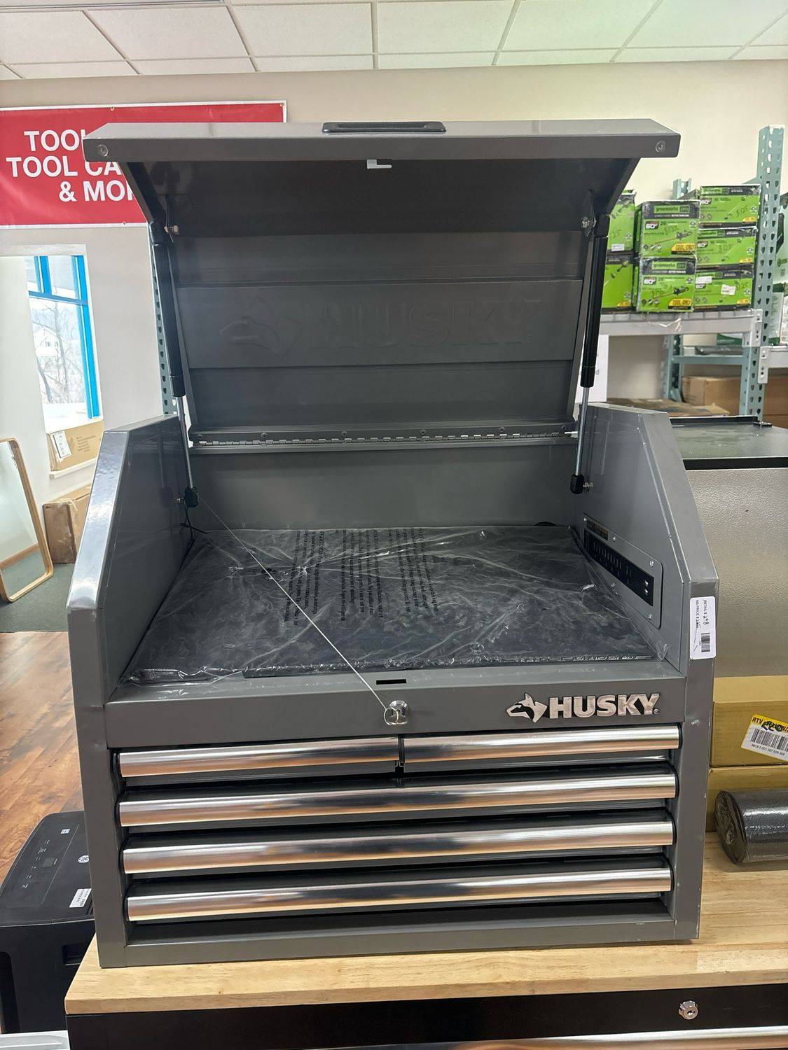 Husky Standard-Duty 26 in. 5-Drawer Gray Steel Top Tool Chest H26CH5GRY