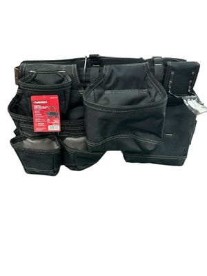 Husky Framers 3-Bag Work Tool Belt with Suspenders HD00172