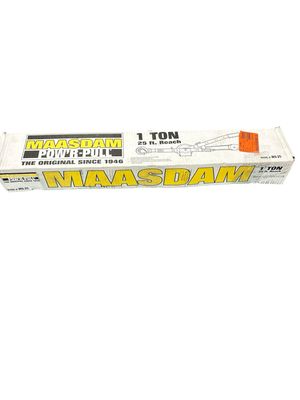 Maasdam Pow&#39;R Pull 2,000 lb. 1-Ton Capacity 25 ft. Max Lift 10:1 Leverage Web Strap Puller Come Along Tool WS-25