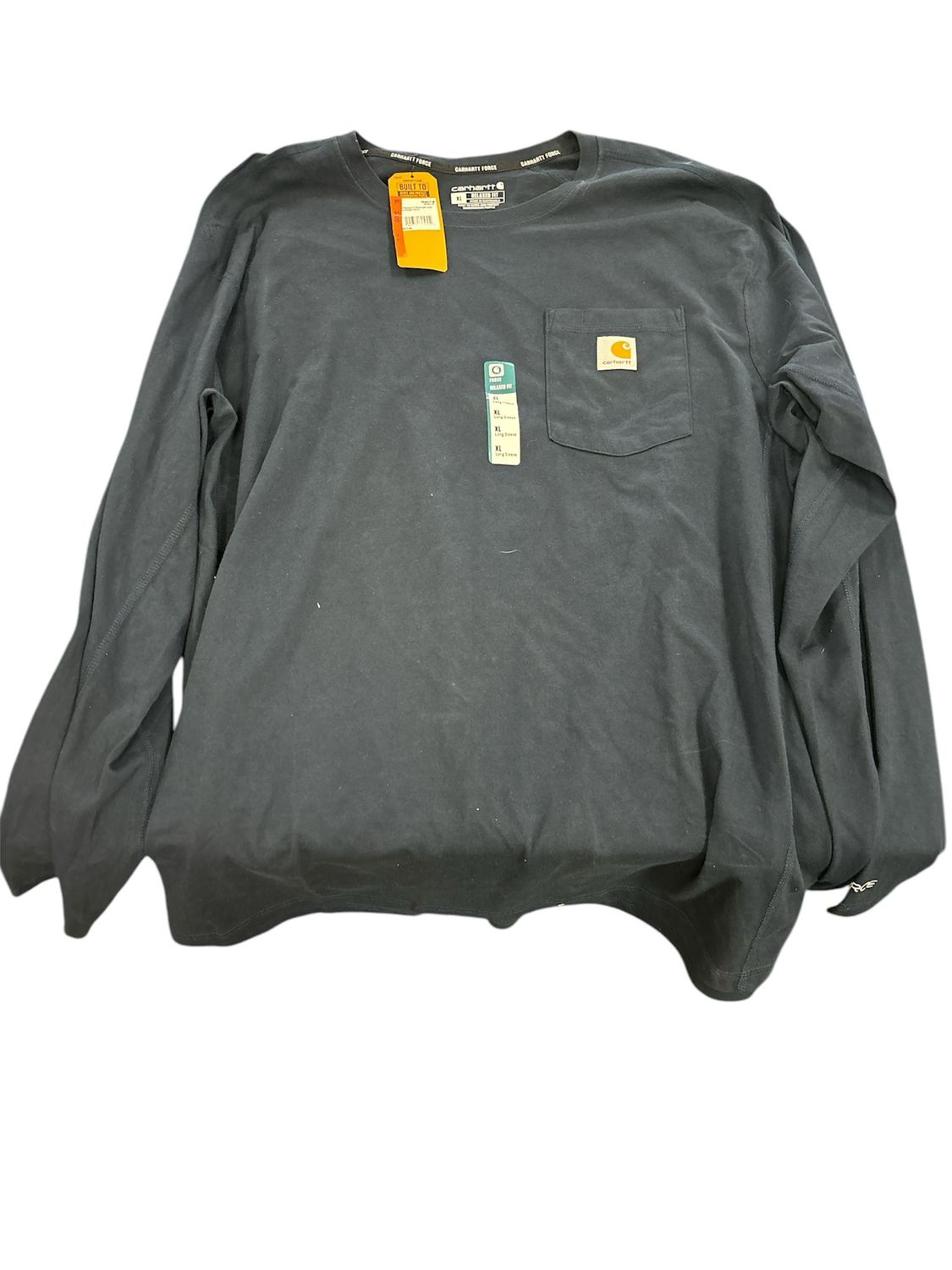 Carhartt Men&#39;s Force Relaxed Fit Midweight Long-Sleeve Pocket T-Shirt XL TK4617-M