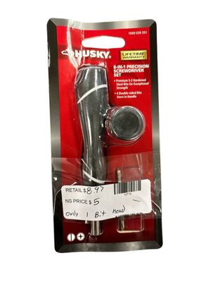Husky 8-in-1 Precision Slotted and Philips Screwdriver 71281H