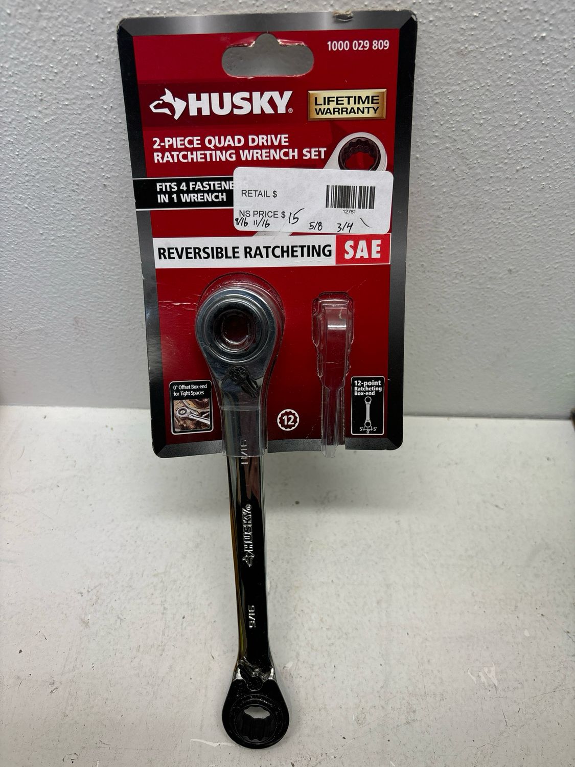 Husky Ratcheting Quad Drive Wrench