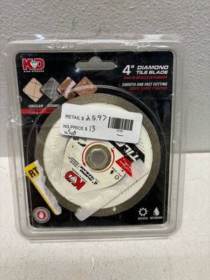 KING DIAMOND 4 in. Diamond Continuous-Rim Circular Saw Blade CTD40S8