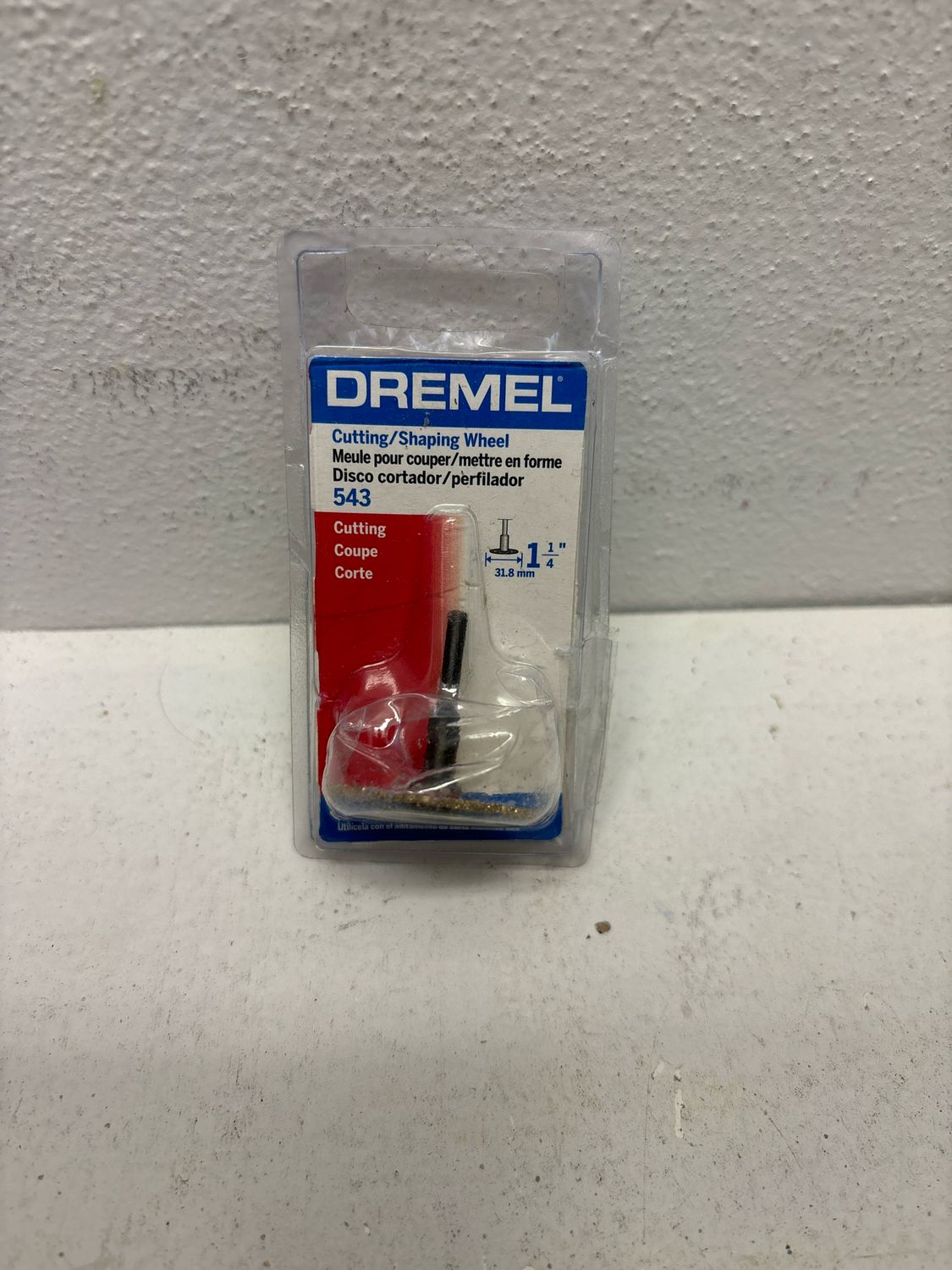 Dremel 1-1/4 in. Rotary Tool Carbide Cutting/Shaping Wheel for Use on Woods, Fiberglass, Plastics and Laminates 543
