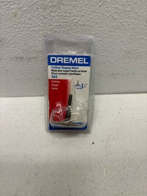Dremel 1-1/4 in. Rotary Tool Carbide Cutting/Shaping Wheel for Use on Woods, Fiberglass, Plastics and Laminates 543