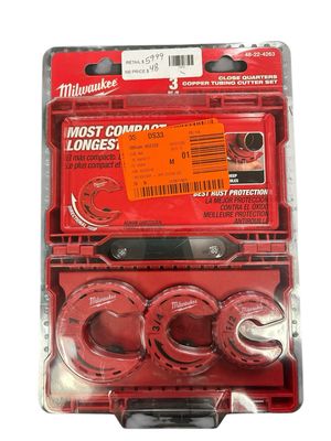 Milwaukee Close Quarters Tubing Cutter Set (3-Piece) 48-22-4263