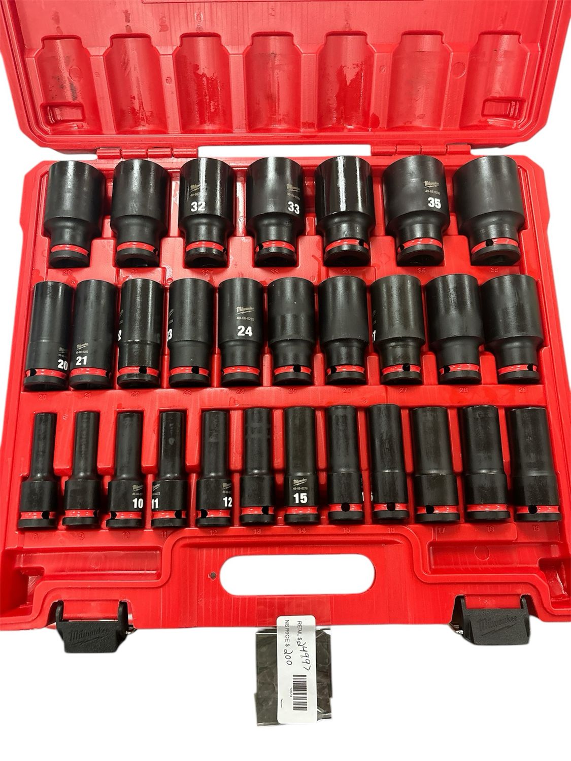 Milwaukee SHOCKWAVE 1/2 in. Drive Metric 6 Point Impact Socket Set (29-Piece) 49-66-7015