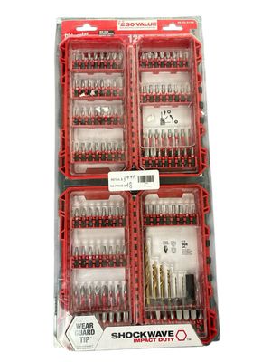 Milwaukee SHOCKWAVE Impact Duty Alloy Steel Screw Driver Bit Set (120-Piece) 48-32-5155