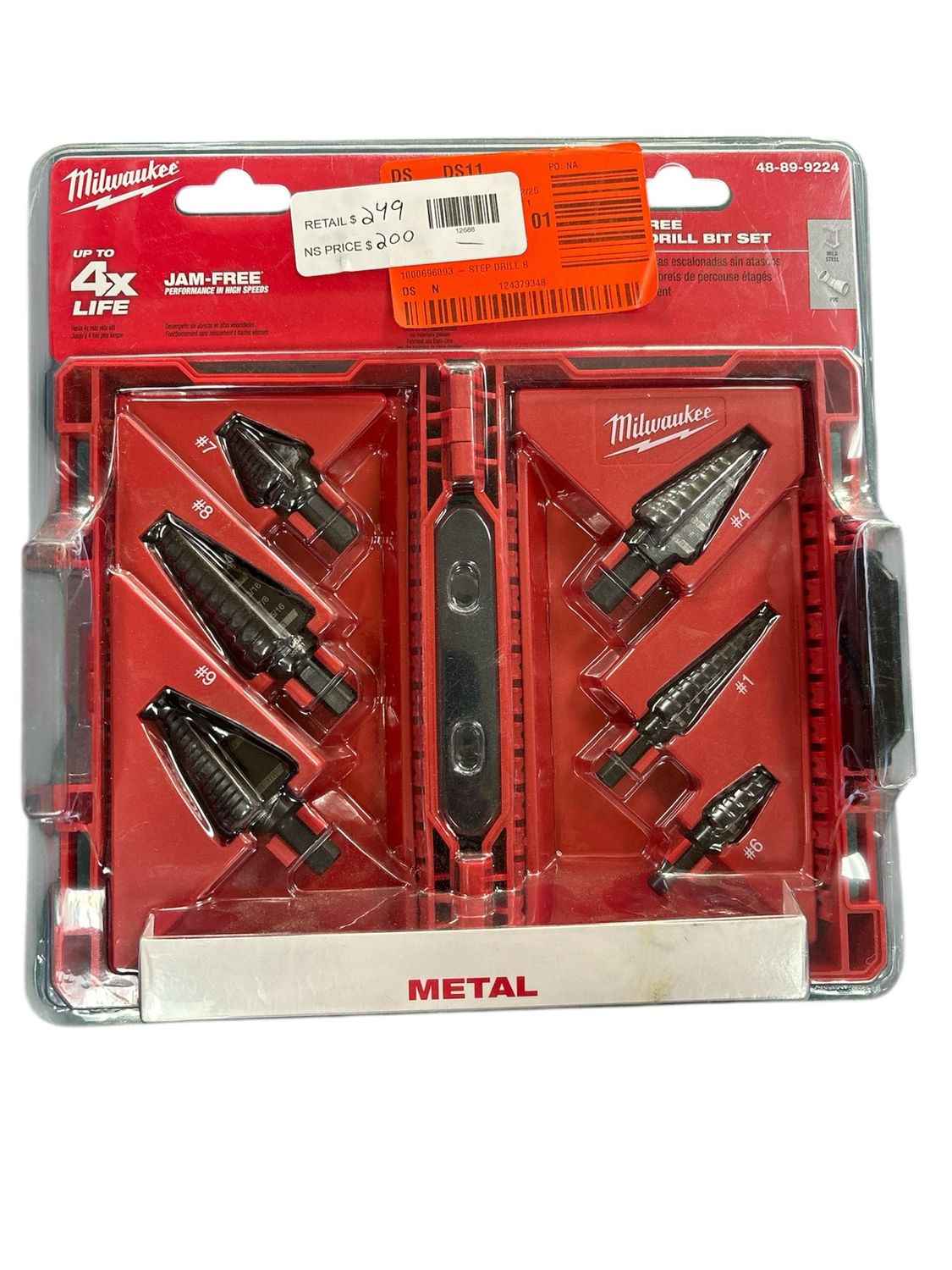 Milwaukee Black Oxide Step Drill Bit Set (6-Piece) 48-89-9224