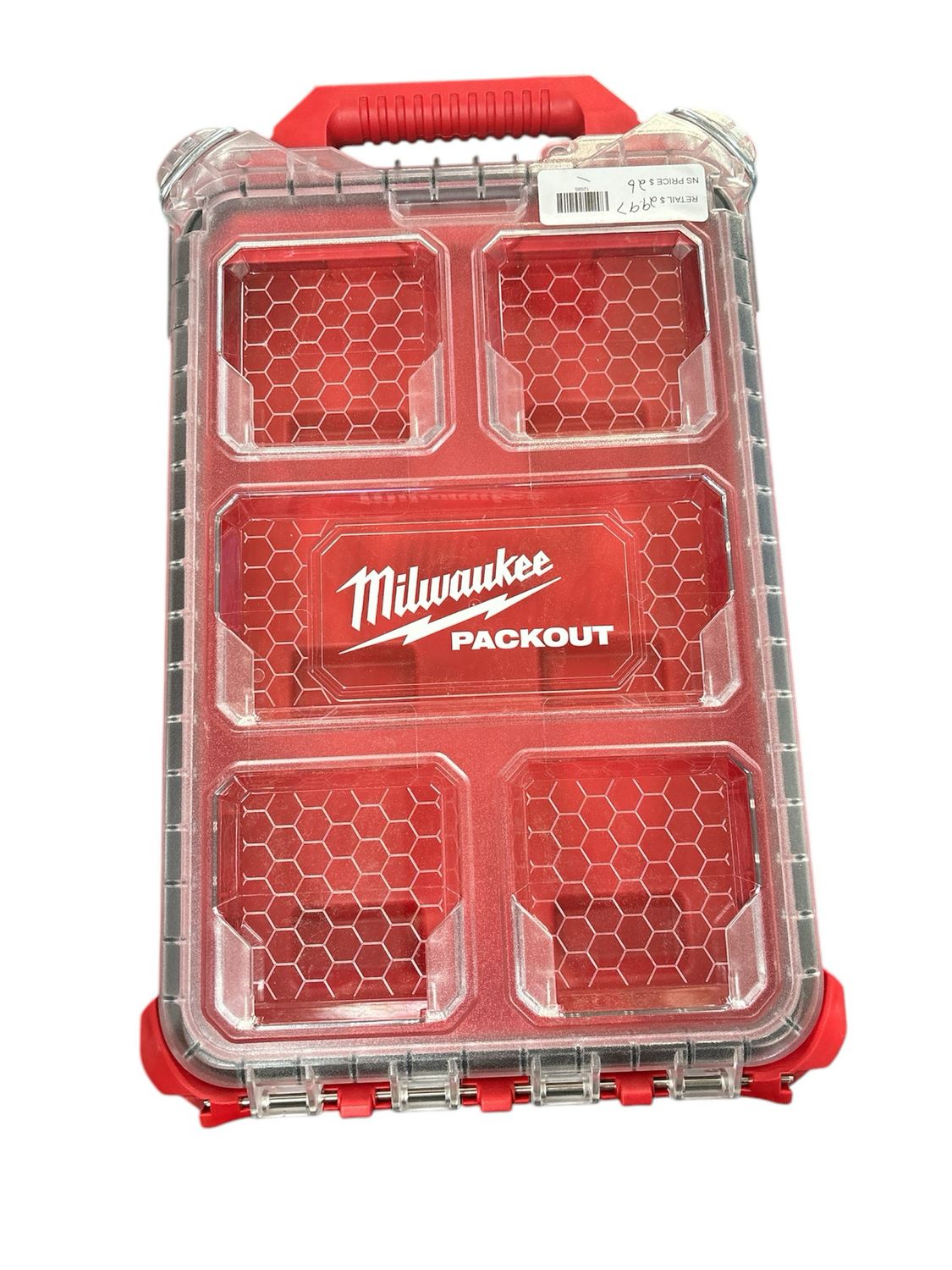 Milwaukee PACKOUT 5-Compartment Low-Profile Compact Small Parts Organizer 48-22-8436 .