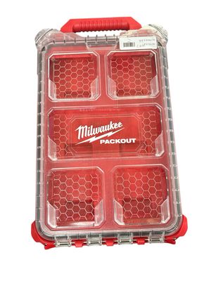 Milwaukee PACKOUT 5-Compartment Low-Profile Compact Small Parts Organizer 48-22-8436 .