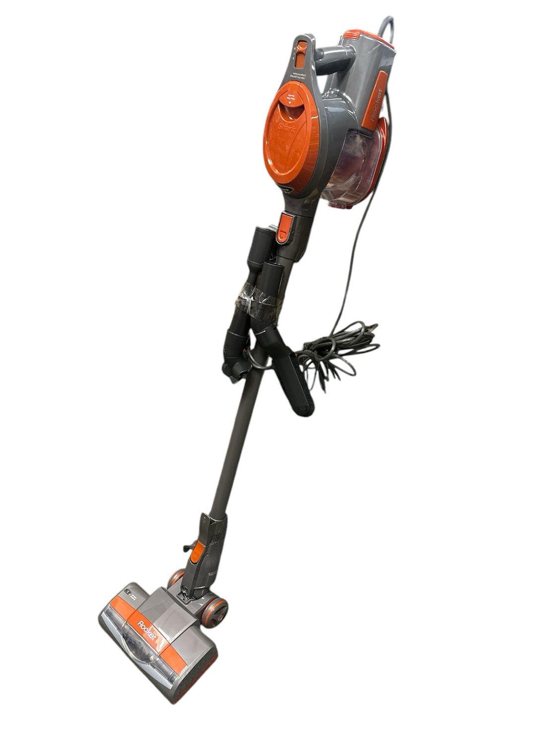 Shark Rocket Bagless Corded Washable Filter Stick Vacuum Cleaner for Hard Floors/ Rugs with Powerful Pet Hair Pickup in Orange HV301